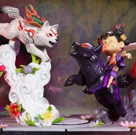 Chibiterasu vs. Dark Chibiterasu & Possessed Kuni Okamiden Statue by First 4 Figures